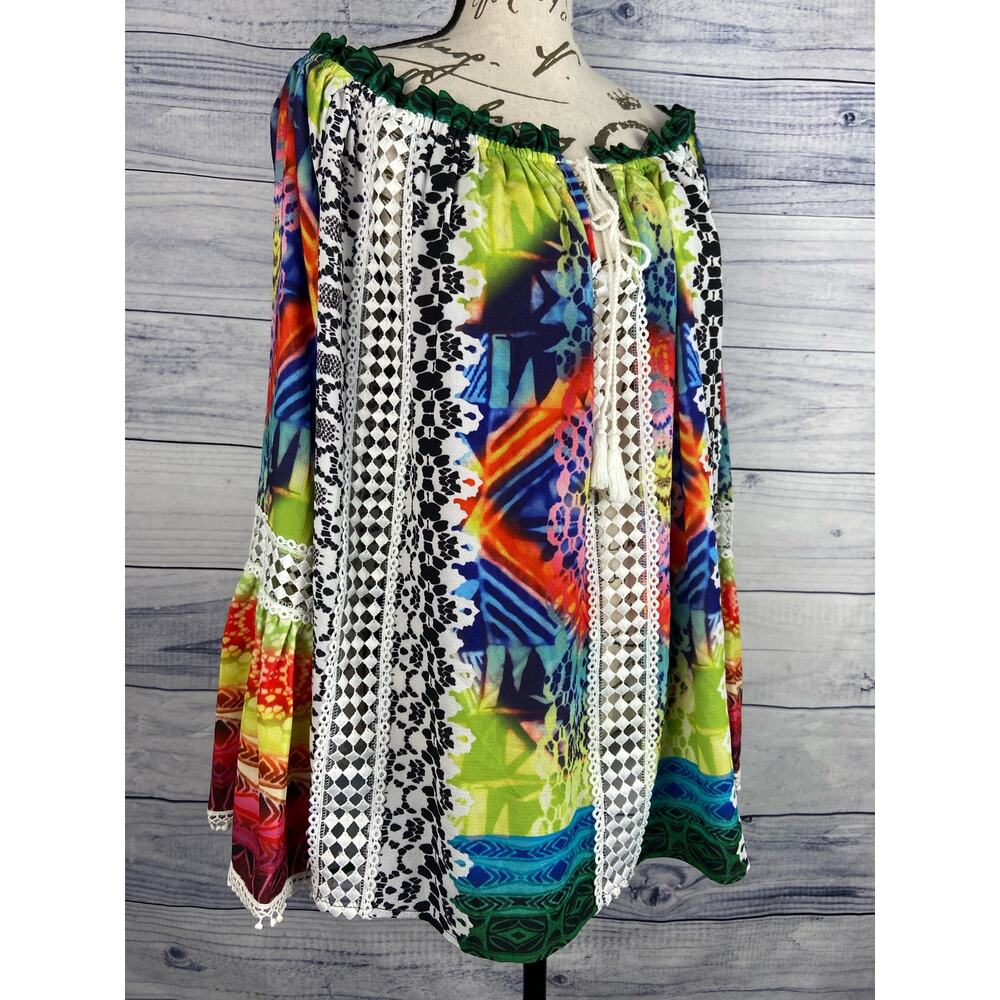 Alberto Makali Multicolor Off-Shoulder Blouse